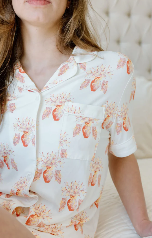 Chi Omega Pajama Shorts Set