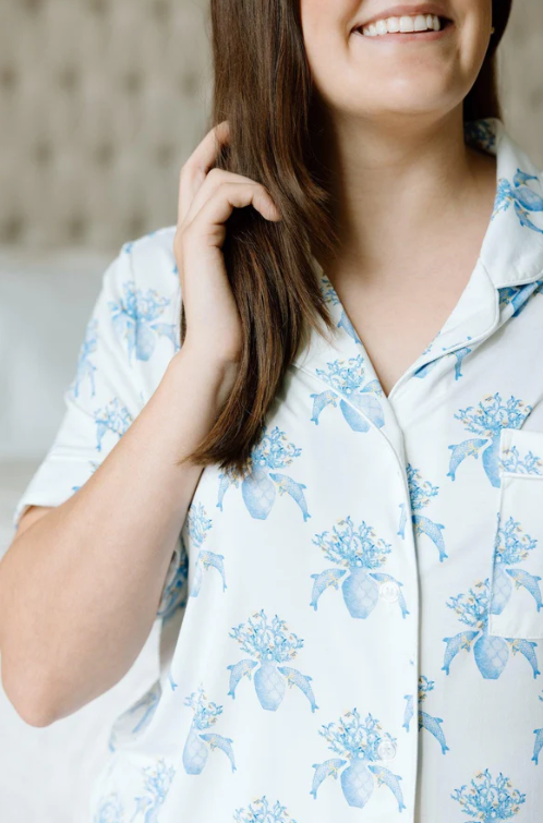 Delta Delta Delta Pajama Shorts Set