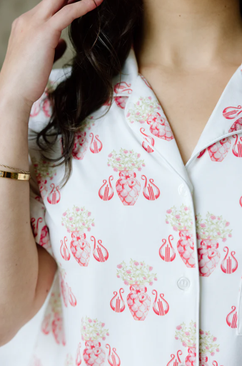 Alpha Chi Omega Pajama Shorts Set