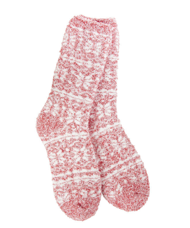 Fair Isle Red Cozy Crew