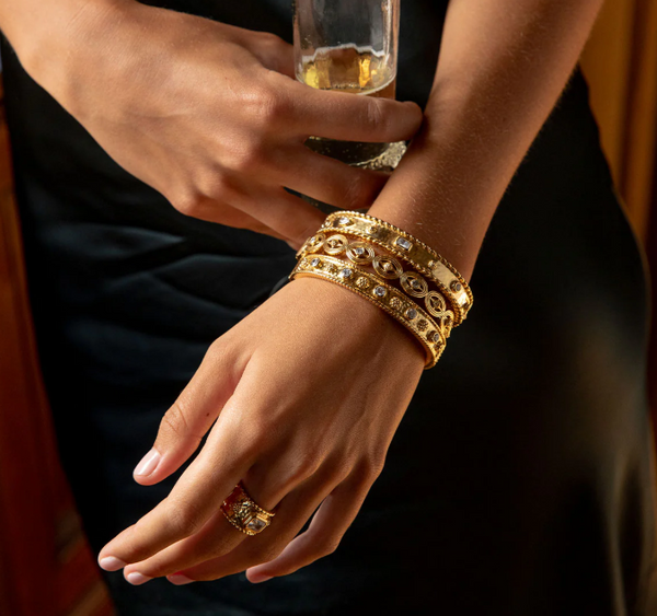 Berry Gem Hinged Bangle