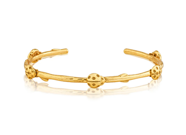 Meadow Ladybug Petite Cuff - Gold