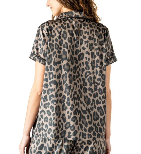 Cat's Meow Satin Pajama Set