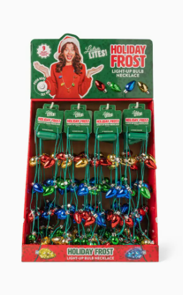 Holiday Frost Bulb Necklace