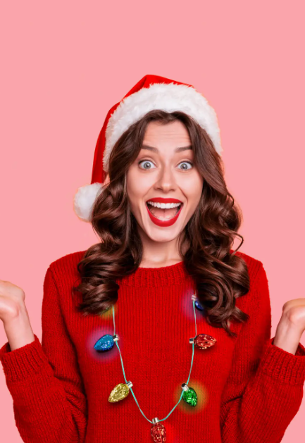 Holiday Frost Bulb Necklace