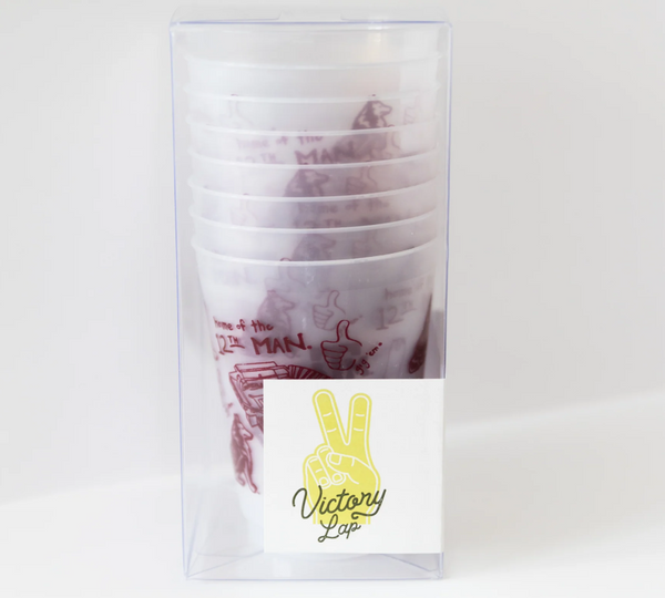 TAMU Shatterproof Cups - Set of  8
