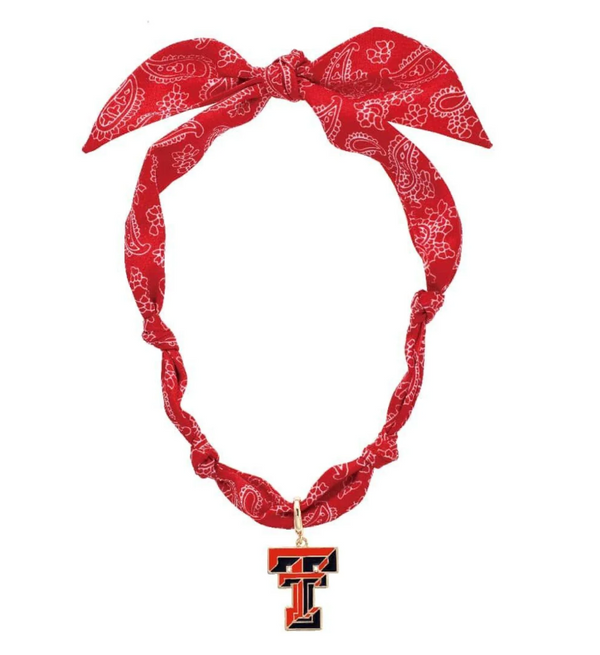 Texas Tech Red Raiders Logo Bandana Scarf Necklace
