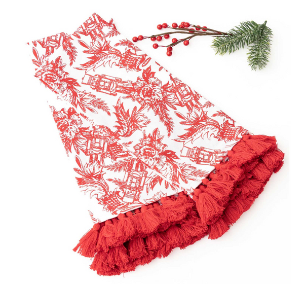Tassel Kitchen Towel Sets - Nutcracker Toile
