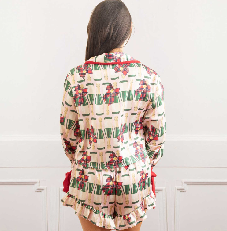 Satin Pant Set - Fizz the Season