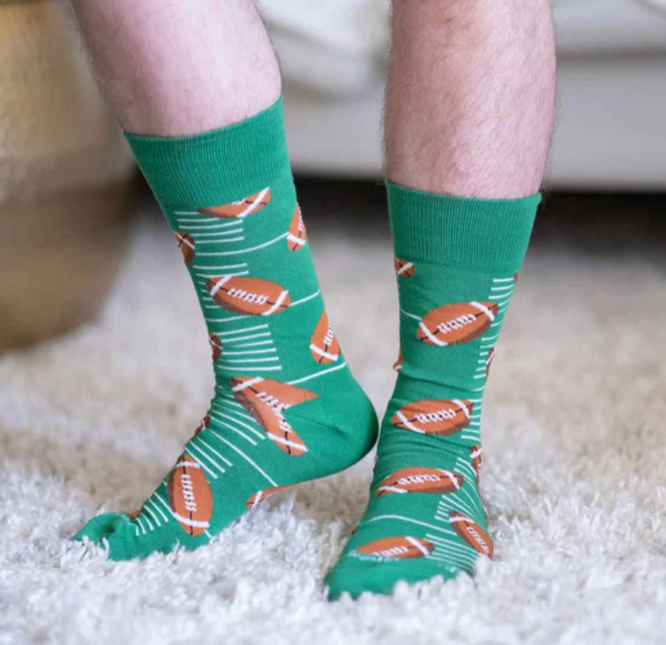 Men's Football Socks Green/Brown