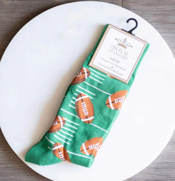 Men's Football Socks Green/Brown