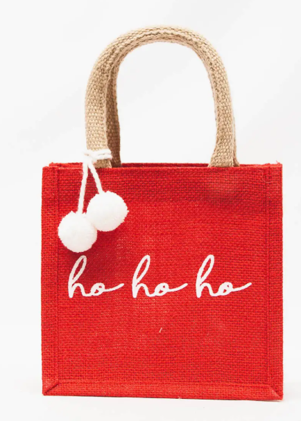 HoHoHo Petite Gift Tote Red/White