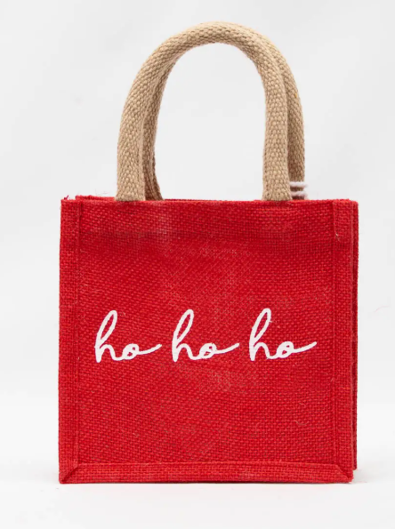 HoHoHo Petite Gift Tote Red/White