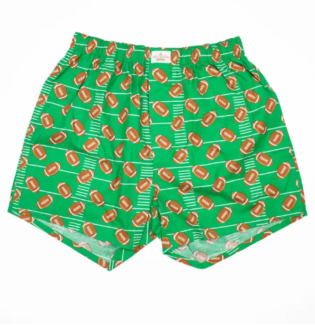 Men's Football Boxers Green/Brown