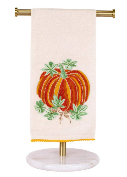 Turner Pumpkin Hand Towel Cream/Orange