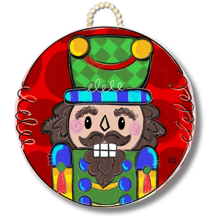 Red Circle Nutcracker