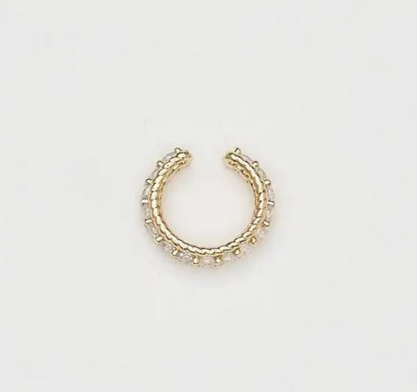 18K Gold Shiny Ear Cuff
