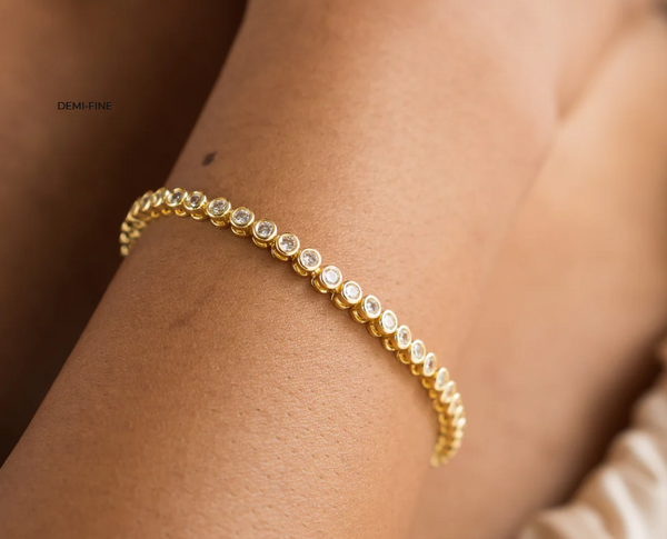 18K Gold Diamond Tennis Bracelet