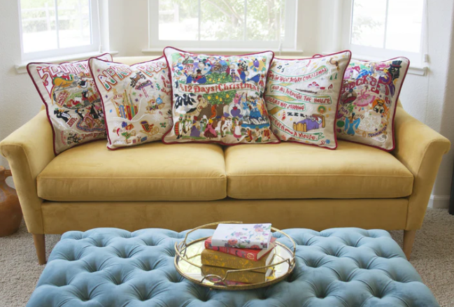 Nutcracker Hand-Embroidered Pillow