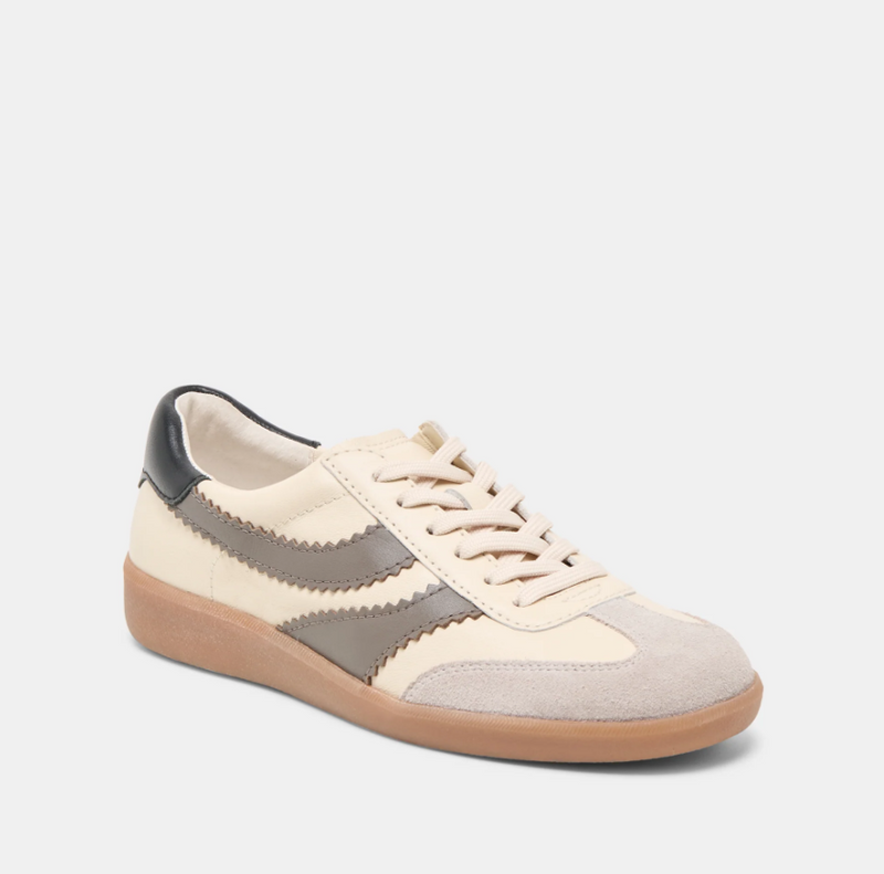 Merit - White / Grey Leather