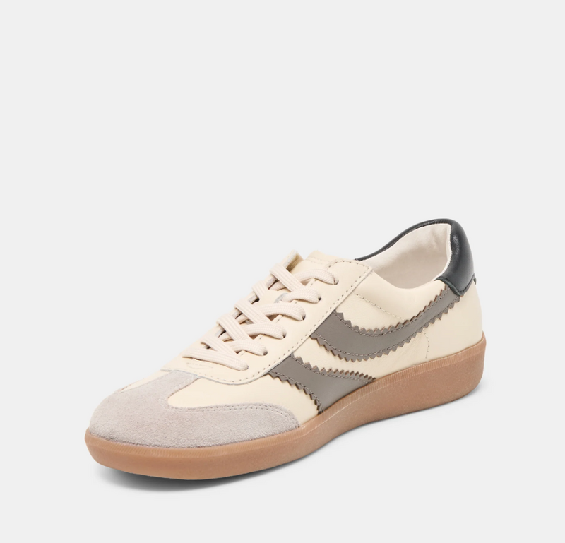 Merit - White / Grey Leather