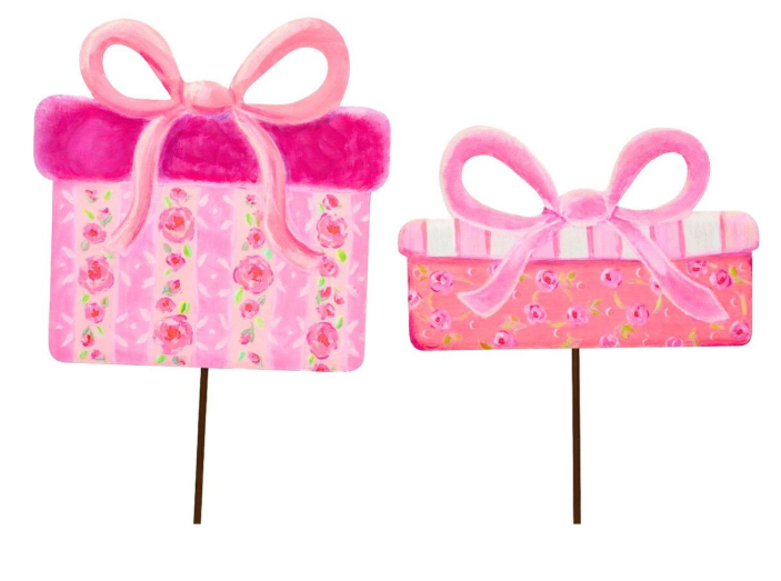 Pink Fanciful Gift Boxes Small - SET of 2