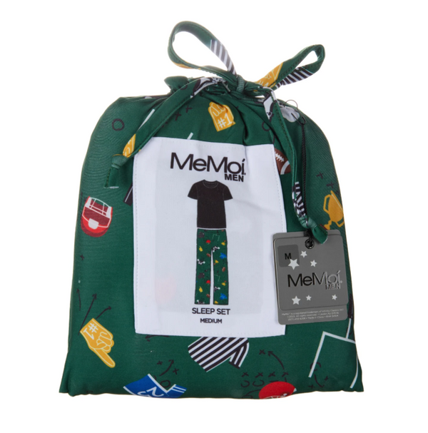 Touchdown 2pc Men's Pant PJ Set in a Bag