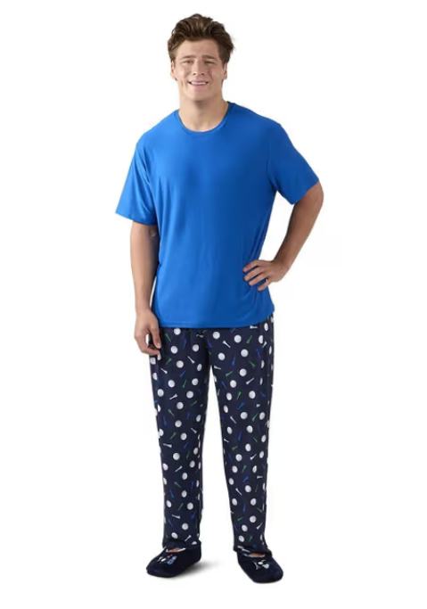 Tee-Time 2pc Men's Pant PJ Set in a Bag