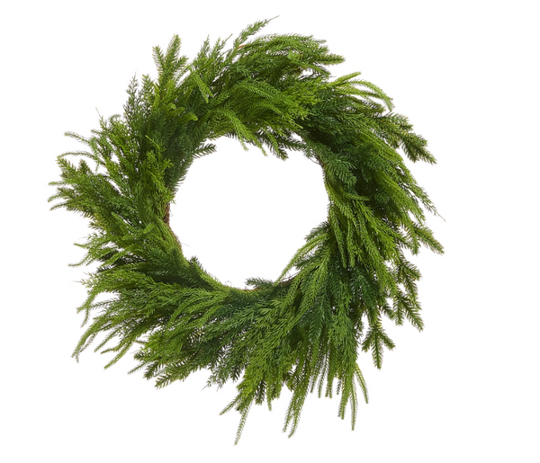 28" Mixed Cedar Wreath