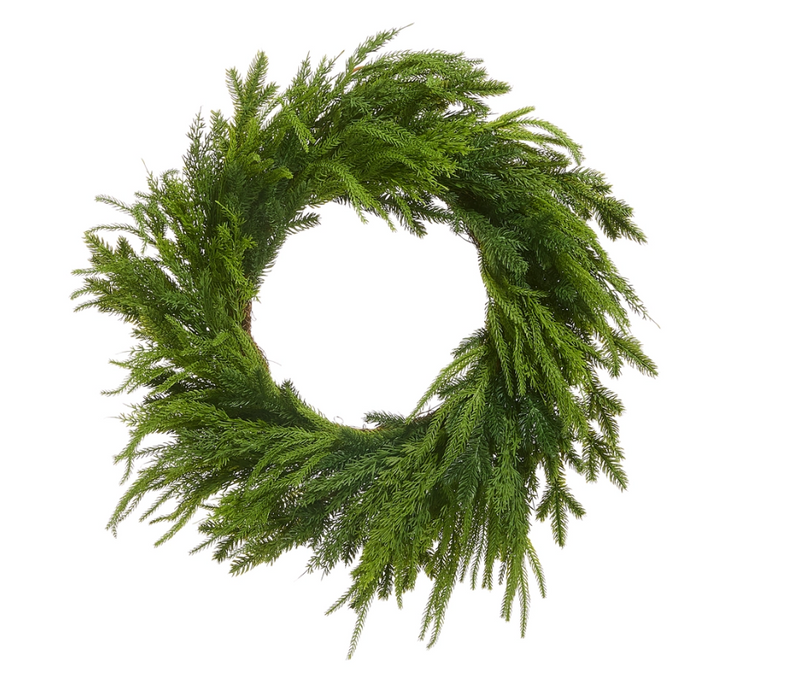 28" Mixed Cedar Wreath