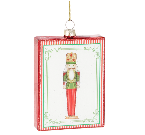 5" Glass Nutcracker Ornament