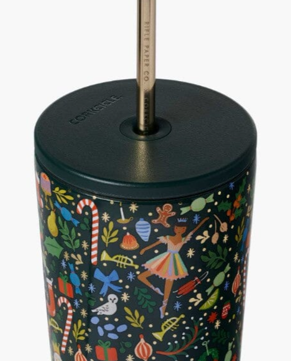 Cold Cup - 24oz Rifle Paper - Nutcracker Green