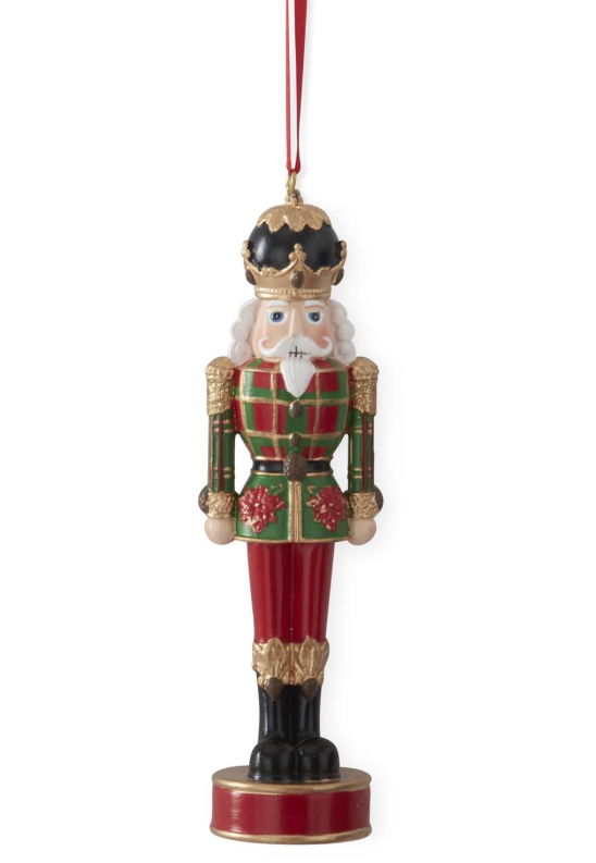 6 Inch Nutcracker w/Red & Green Plaid Coat Ornament