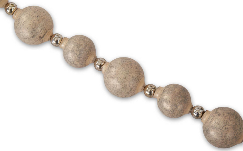 72 Inch Round Glass Ball Garland In Box