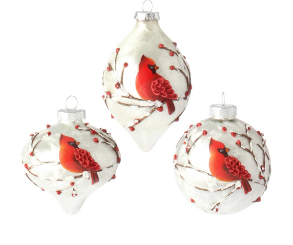 3" Cardinal Ornament