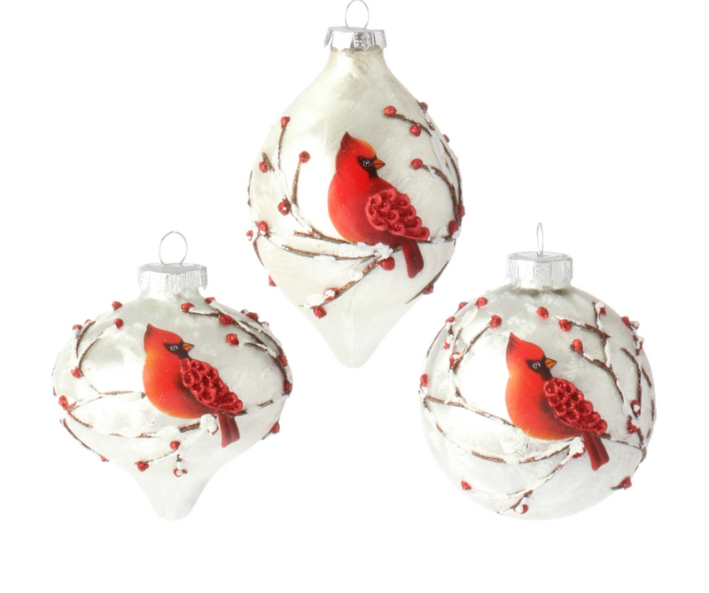3" Cardinal Ornament