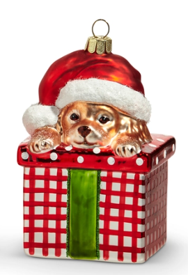 5.5" Celebrate the Season Pup Ornament