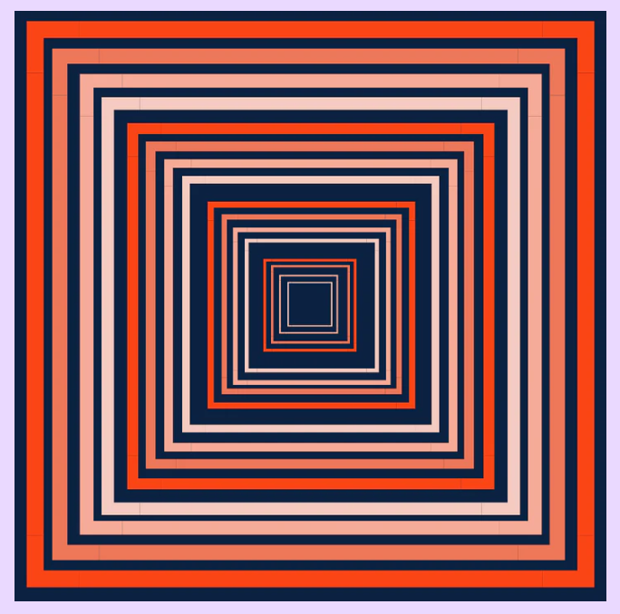 Orange & Navy Gameday Bandana Scarf-2