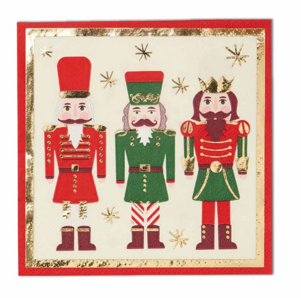 Cocktail Napkin Nutcracker Christmas/20pkg