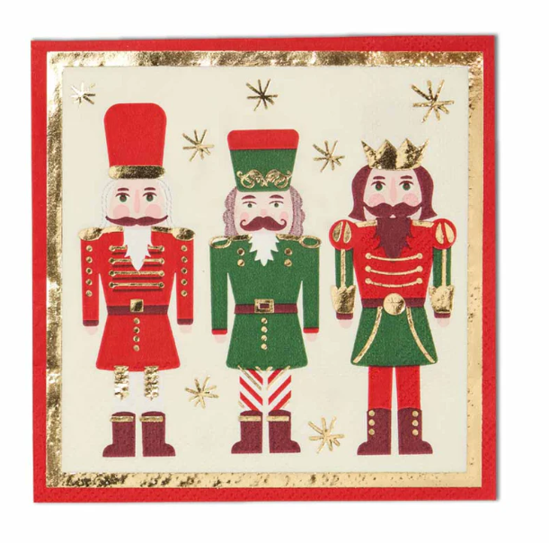 Cocktail Napkin Nutcracker Christmas/20pkg
