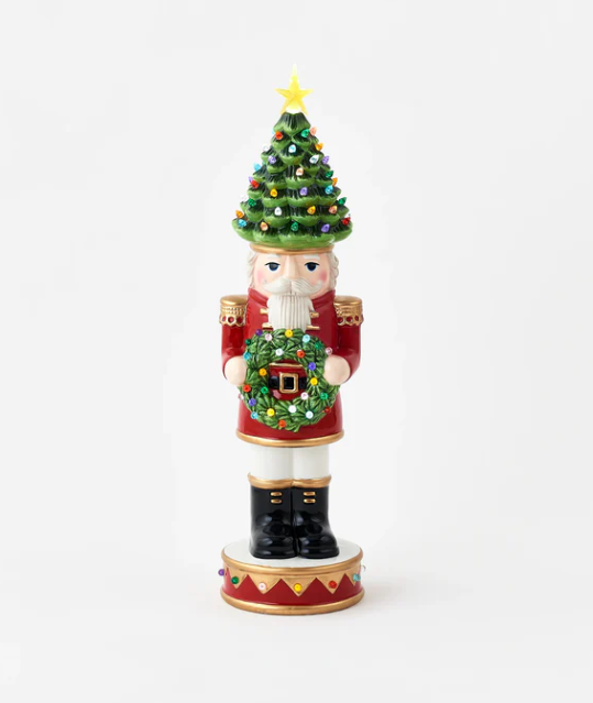 Lit Nutcracker w/Tree Hat