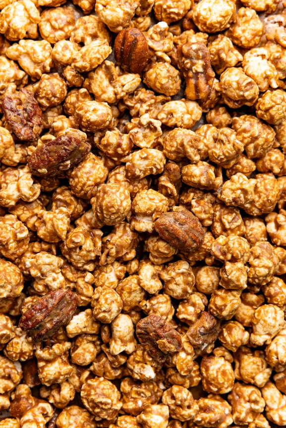 Cinnamon Bourbon Pecan Popcorn