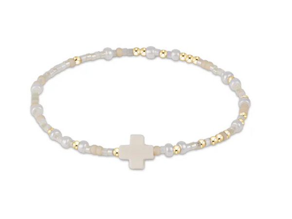 EGIRL HOPE UNWRITTEN SIGNATURE CROSS BRACELET - OH SNOW YOU DIDN'T!