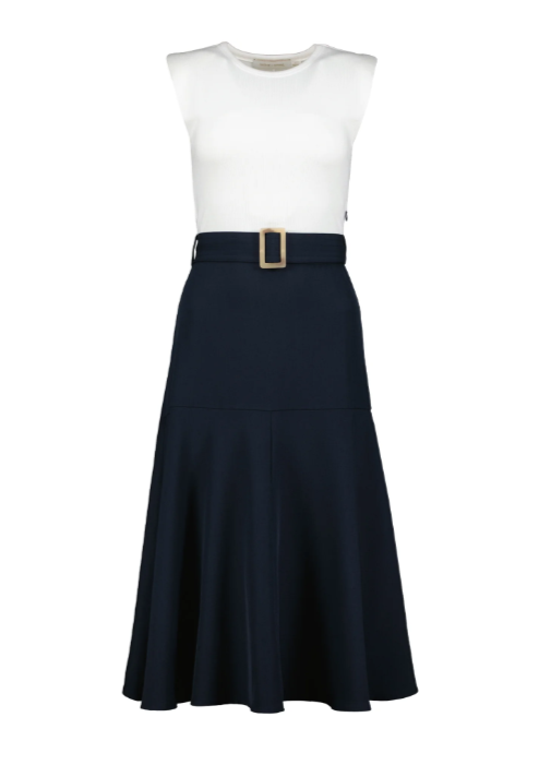 Kristopher Twofer Dress - Navy