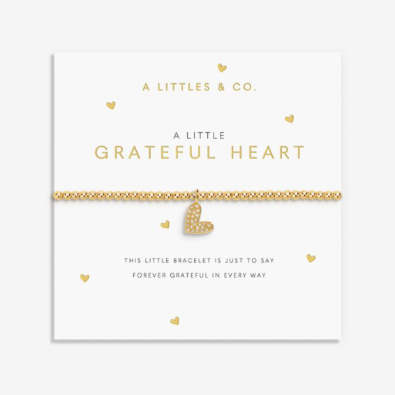 A LITTLE | GRATEFUL HEART | Gold-Tone Plated | Bracelet
