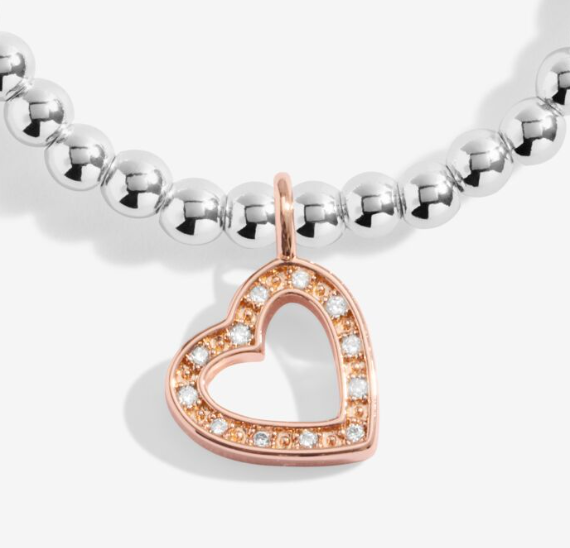 A LITTLE | HAPPY BIRTHDAY BEAUTIFUL | Silver & Rose Gold-Tone Plated | Bracelet