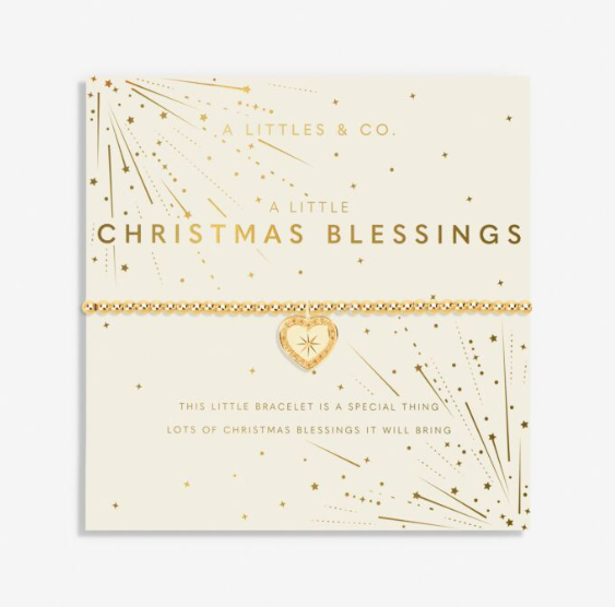 CHRISTMAS A LITTLE | CHRISTMAS BLESSINGS | Gold-Tone Plated | Bracelet