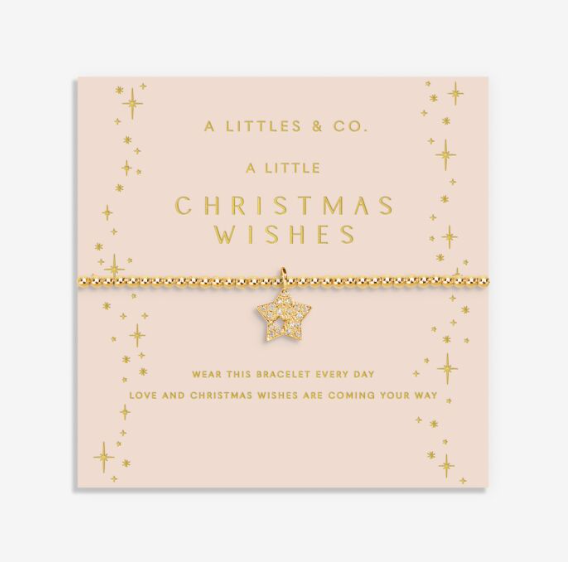 CHRISTMAS A LITTLE | CHRISTMAS WISHES | Gold-Tone Plated | Bracelet
