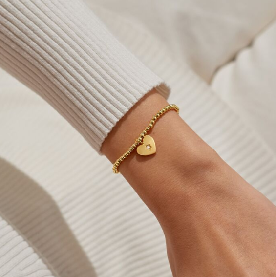 CHRISTMAS A LITTLE | PEACE, LOVE AND JOY | Gold-Tone Plated | Bracelet