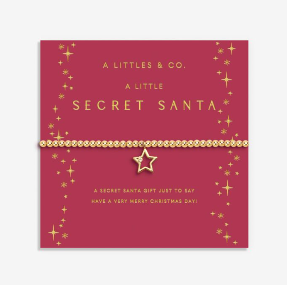 CHRISTMAS A LITTLE | SECRET SANTA | Gold- Tone Plated | Bracelet